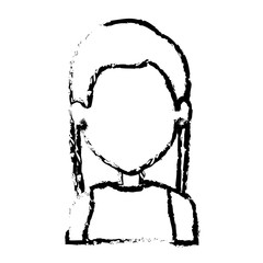 beautiful and young woman character vector illustration design