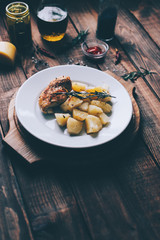 Baked Meat And Potato