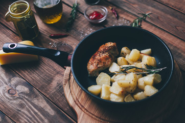 Baked Meat And Potato