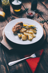 Baked Meat And Potato