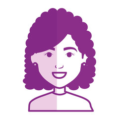 beautiful and young woman character vector illustration design