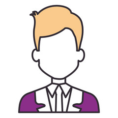 elegant businessman avatar character vector illustration design