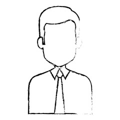 elegant businessman avatar character vector illustration design