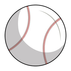 baseball balloon isolated icon vector illustration design