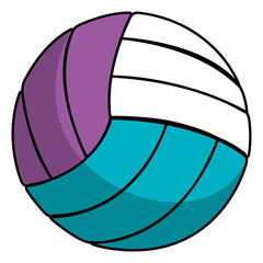 volleyball balloon isolated icon vector illustration design