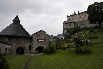 Fototapeta na wymiar Garden inside the castle