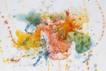 Abstract watercolor art hand paint. Background