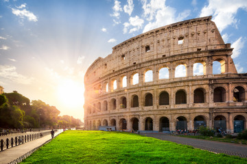 Fototapeta na wymiar Das Kolosseum in Rom, Italien