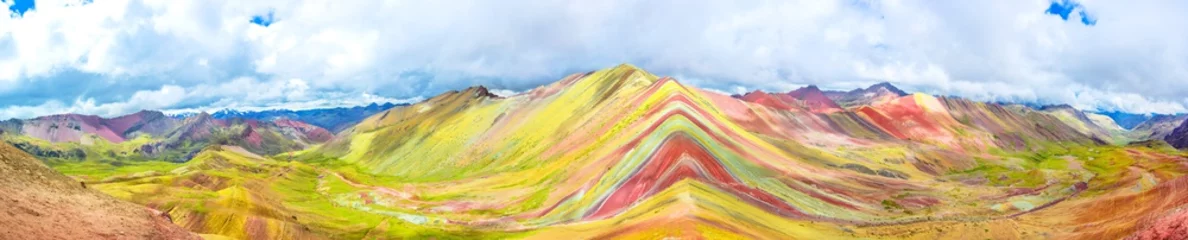 Velvet curtains Vinicunca Vinicunca or Rainbow Mountain,Pitumarca, Peru
