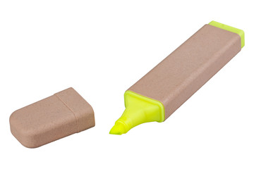 Yellow highlighter over a white background