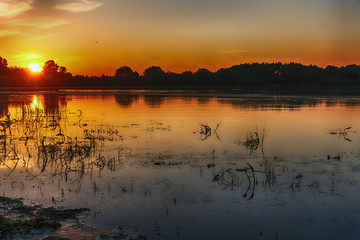 The river at sunset