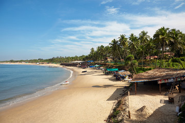 Fototapeta na wymiar CANDOLIM, GOA, 01 DEC - 2015: Coast Goa Candolim