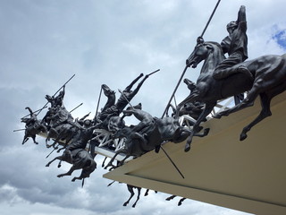 The Pantano de Vargas monument remembers the decisive victory over the Spanish which secured...