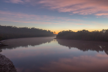 A Misty Morning on Tingalpa Creek.