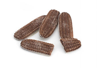 Cookies on a white background