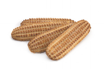 Cookies on a white background