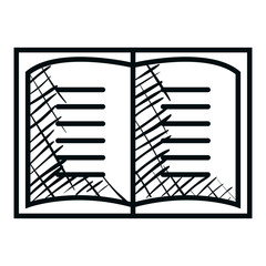 text book isolated icon vector illustration design