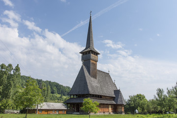 Fototapeta na wymiar The wooden church od Ieud in Maramures region.