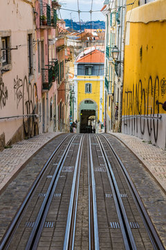 Fragments from the streets of the Old Lisbon, Portugal