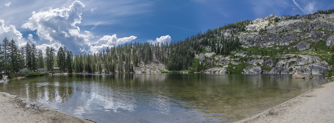 Beautiful Clear and Calm Day at Angora Lakes, California