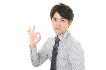 笑顔のビジネスマン