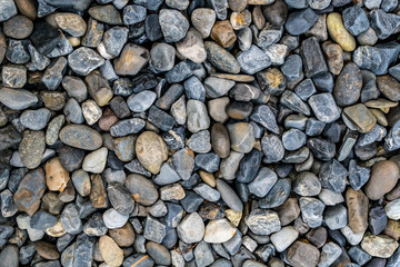 Gray and brown gravel texture