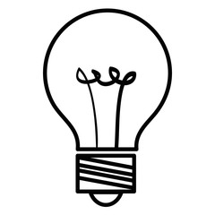 bulb light isolated icon vector illustration design draw