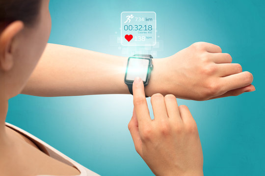 Hand smartwatch.