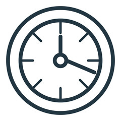 wall clock object icon vector illustration design graphic