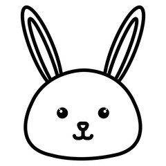 Stuffed animal rabbit icon vector illustration design image  