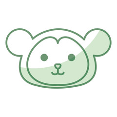 Obraz premium Stuffed animal monkey icon vector illsutration design shadow 