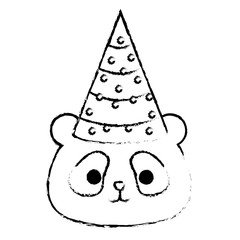 Children party decoration icon vector illustration design draw