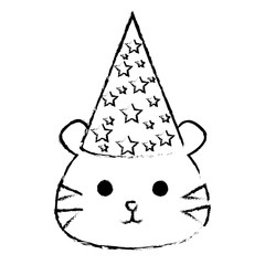 Children party decoration icon vector illustration design draw