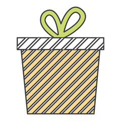 Surprise party gift icon vector illustration design graphic