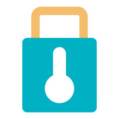 Obraz premium Security lock locked icon vector illustration design graphic