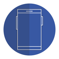 Mobile phone communication icon vector illustration design graphic