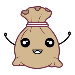 Bank money bag icon vector illustration design graphic