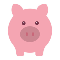 Piggy bank money icon vector illustration design graphic