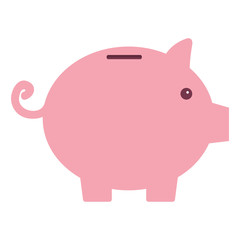 Piggy bank money icon vector illustration design graphic