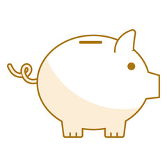 Piggy bank money icon vector illustration design graphic