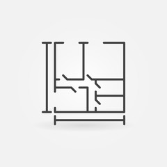 House plan concept icon