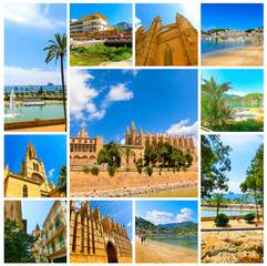 The collage from views of Palma de Mallorca, Spain © Solarisys