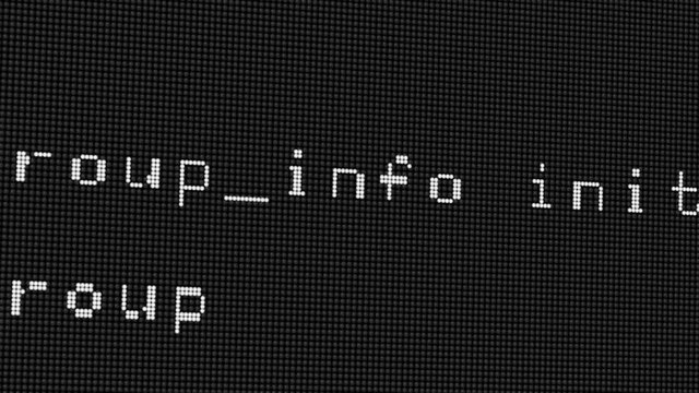 Hacker code running down a computer screen terminal