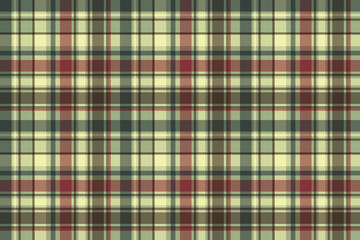 Fototapeta premium Green tartan check plaid seamless pattern