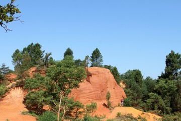 Le Colorado proven&ccedil;al de Rustrel en Provence dans le Vaucluse