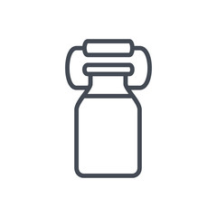 jar of milk drink line icon