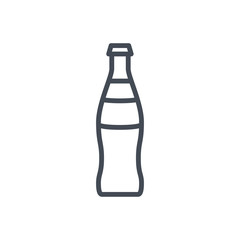 Glass Coke drink line icon
