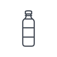 Bottle of water line icon