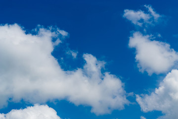 Fototapeta premium blue sky with clouds closeup