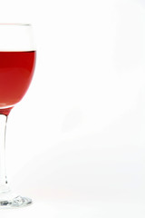 half red  wine glass